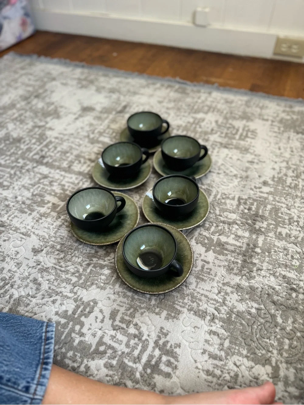 Jars France Tourron Samoa Saucer and Tea Cup Set Crate & Barrel
